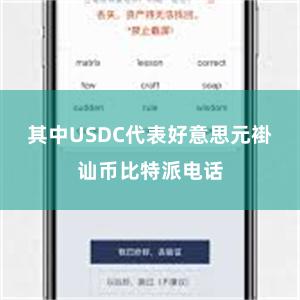 其中USDC代表好意思元褂讪币比特派电话